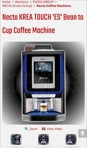 Necta krea touch coffee