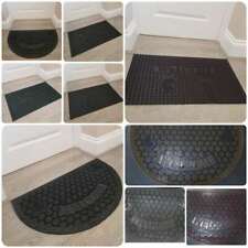Heavy Duty Rubber Door Mat Welcome Mat Outdoor Front Doormat Halfmoon Shape