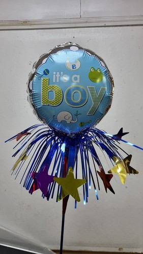 Frilly balloon wand stick - balloon,