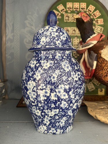 Large blue white - large, &