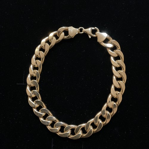 9ct gold hallmarked - hallmarked, curb