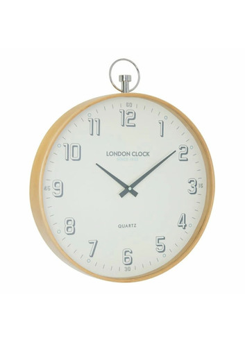Solid wood fob wall clock - solid,