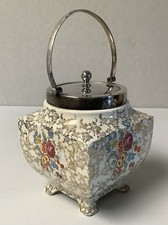 Vintage Floral Biscuit Barrel