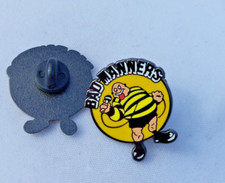 Bad Manners Buster Bloodvessel Collectors Pin Badge SKA Skins 2 tone Rocksteady