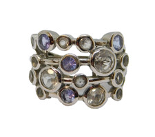 Sterling Silver White Sapphire