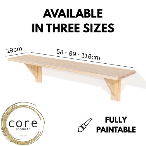 Solid pine traditional shelf - traditional,