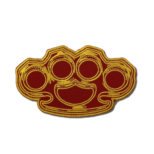 Embroidered brass knuckles - embroidered,