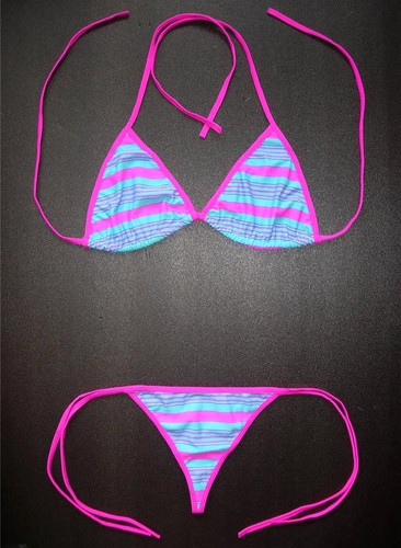 Sexy pink turquoise striped - sexy,
