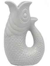 The Leonardo Collection Fish Jug/Vase Grey for Kitchen & Home Ceramic.