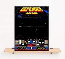 Retro Arcade Defender Games room wall sign classic man cave shed 80s retro