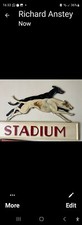 hand cut and painted greyhound stadium sign new
