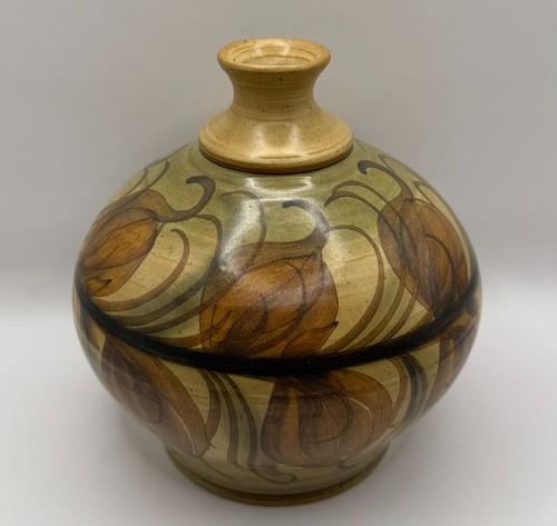 Vintage studio pottery lamp - studio,