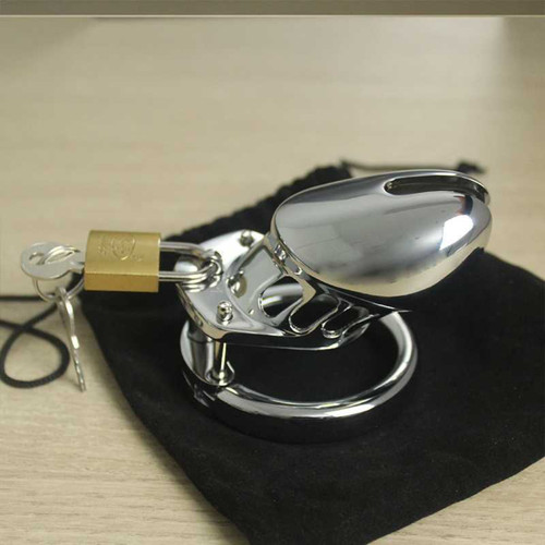 Stainless steel male chastity - stainless,