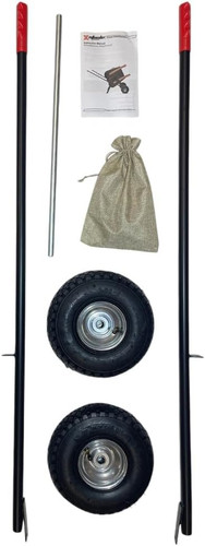 Wheelbarrow attachement for - attachement,