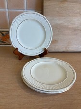 3 Wedgwood Of Etruria & Barlaston Plates - Edme - Gold Trim - 18cms