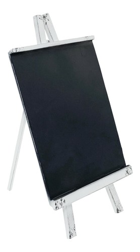 White metal framed blackboard - framed,