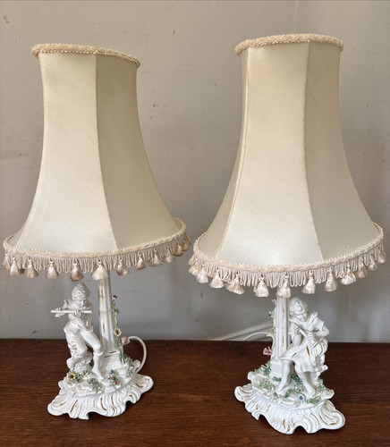 Pair italian porcelain - italian, table