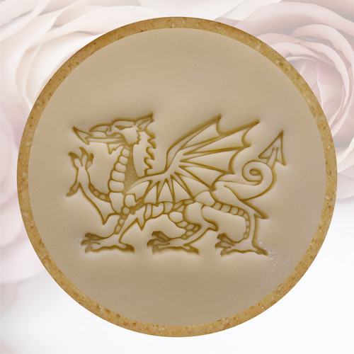 Welsh dragon icing stamp - welsh,