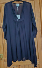 Masai Clothing ~  Gretchen  Tunic  Size L ~ Black ~ BNWT ~ Lagenlook