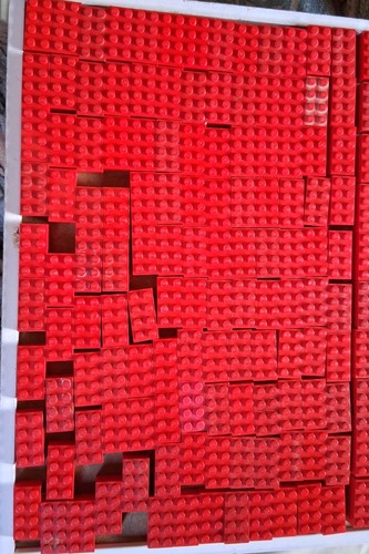 Bag assorted red lego - bag,