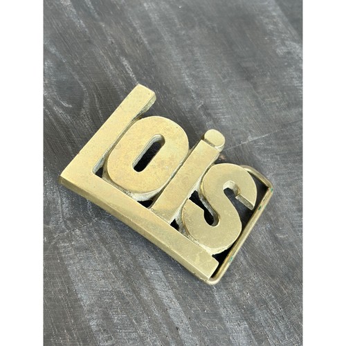 Vintage lois jeans brass belt - lois,