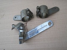 BSA Triumph Norton ? headlight mounting brackets x3 ONE John Tickle RE USED
