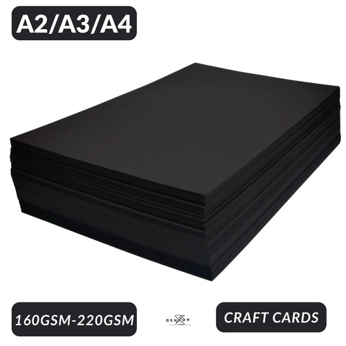 Black card thick - black,