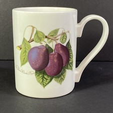 Portmeirion Pomona The Reine Claude Plum Coffee Mug 12oz Made in England