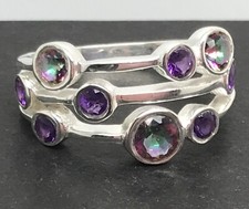 Mystic topaz & amethyst bubble