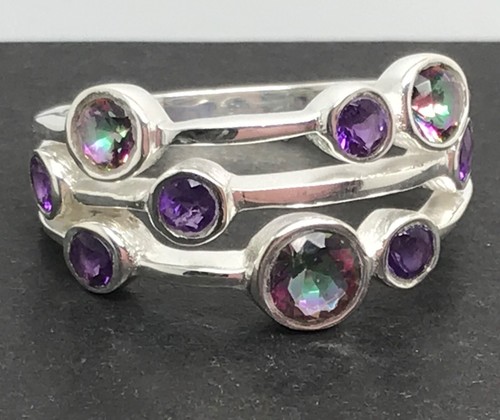 Mystic topaz amethyst bubble - topaz,