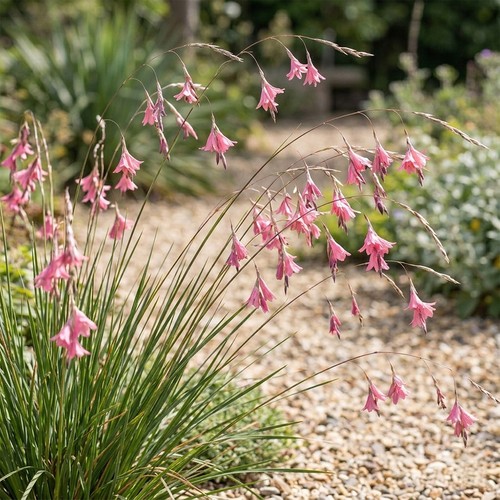 Dierama wind nymph - wind, pink