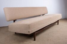 Large Teak and Fabric Sofa, Daybed, Scandinavian New 1960.