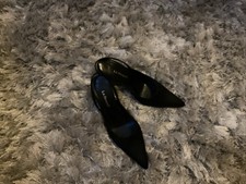 L K Bennett Shoes Black Satin