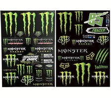 2 Whole Sheets Monster Energy