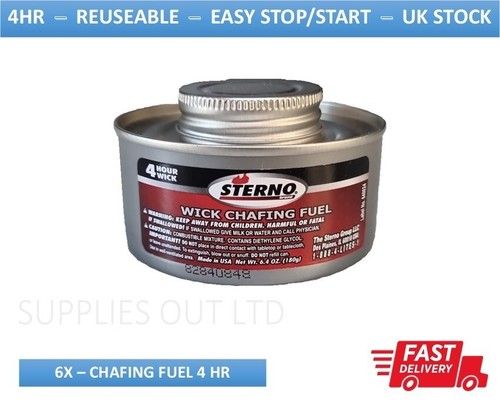 Sterno wick chafing - chafing, fuel