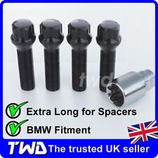 EXTRA-LONG ALLOY WHEEL LOCKING BOLTS - BMW WITH 15MM/16MM SPACER (M14x1.25) NUT