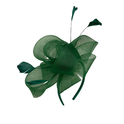 New feather looped headband - feather,