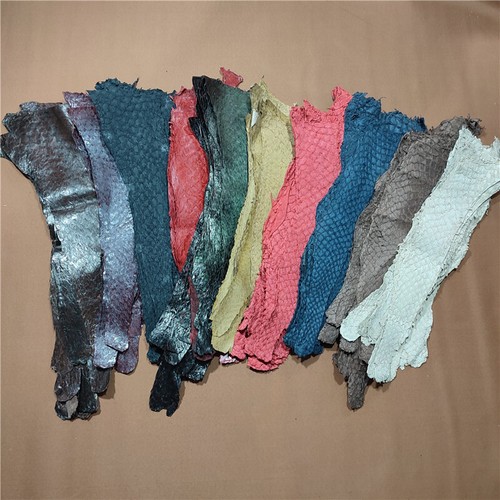 2pcs real fish skin leather - 2pcs,