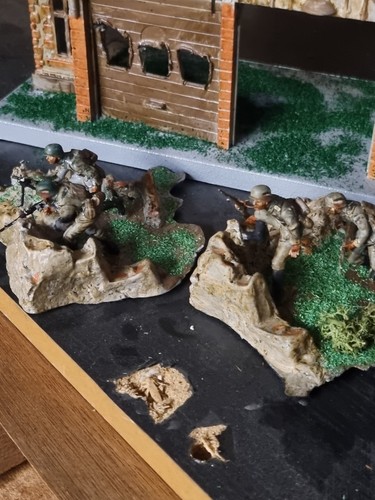 Painted german soldiers - german,