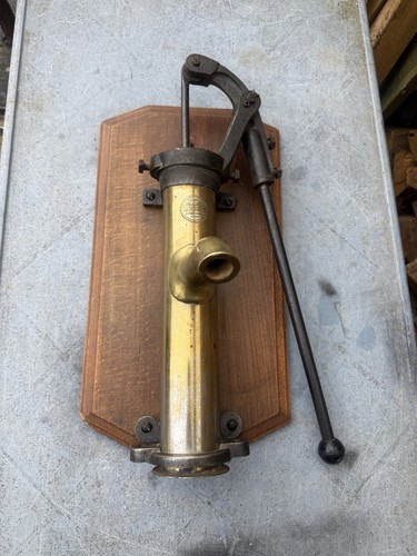 Antique brass water pump - antique,
