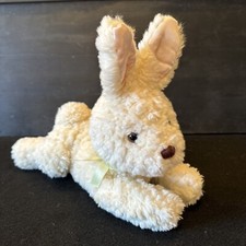 Gymboree White Bunny Rabbit 11 Plush Stuffed Animal Baby Toy