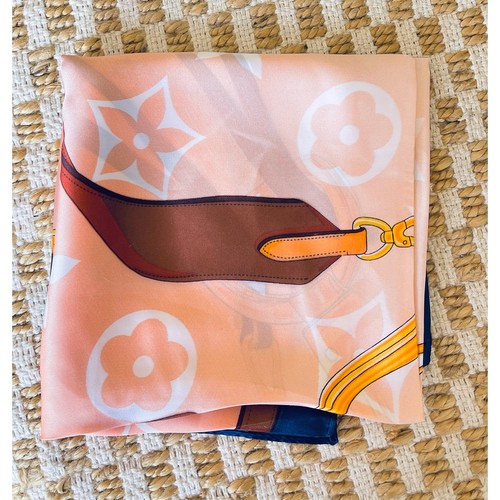 Fashion floral silky - fashion, scarf