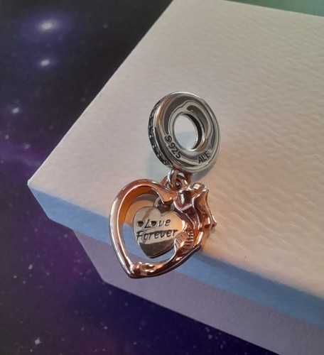 Genuine heart rose - &, pandora