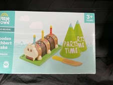 Aldi Little Town Wooden cuthberth  cake 