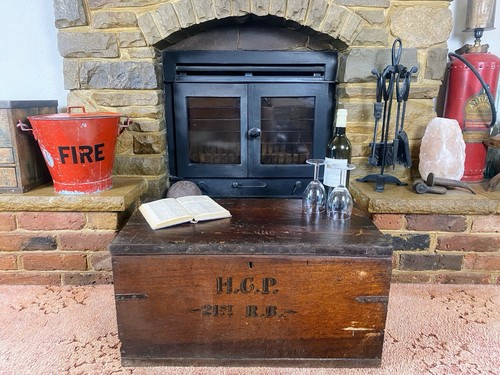 Old military chest - old, vintage
