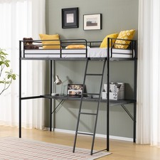 High Cabin Bed Adult Kid Loft