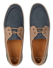 PAUL SMITH MEN'S COSTAS bluish LACE UP BOAT SHOES UK8/EU42/USA9