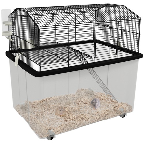Pawhut hamster cage two - cage,, two-tier