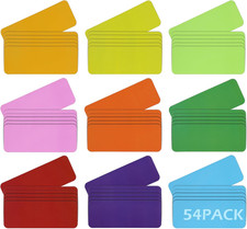 Magnetic Dry Wipe Labels Reusable Name Tags Whiteboard Fridge Office 3.2x1.2"