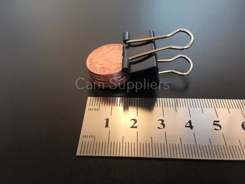 Qty 100 25mm foldback - 25mm, clips